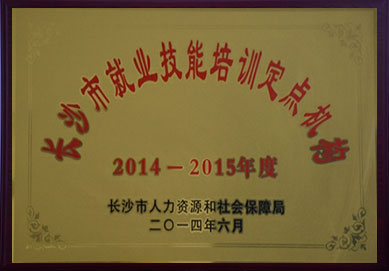 2014年-2015年度长沙市就业技能培训定点机构